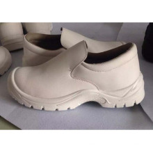 Moda Blanco Industrial PU / zapatos de seguridad de cuero